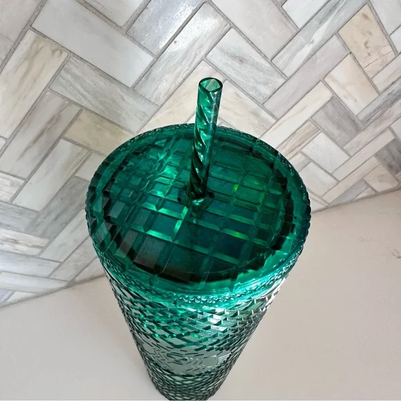 Like New Starbucks Emerald Jeweled Tumbler Cup - Picture 4 of 5
